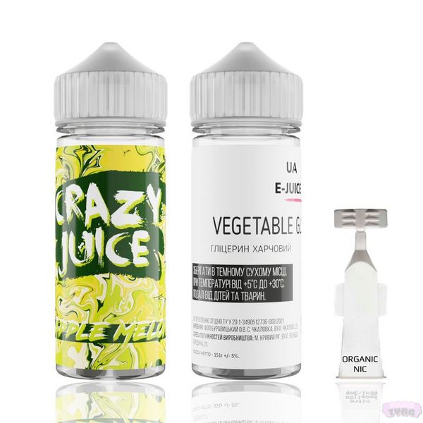 Набор для самозамеса Crazy Juice Apple Melon, 60 Мл 430166 фото