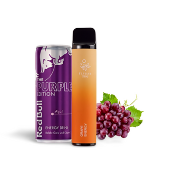 Elf Bar 2500 Energy Grape (Виноградний Енергетик) Одноразова електронна сигарета 800029 фото