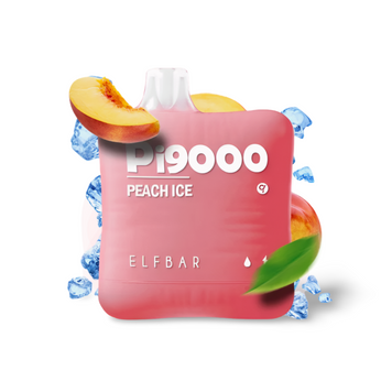 Elf Bar Pi9000 Peach Ice (Персик Лід) Одноразова електронна сигарета 960001 фото