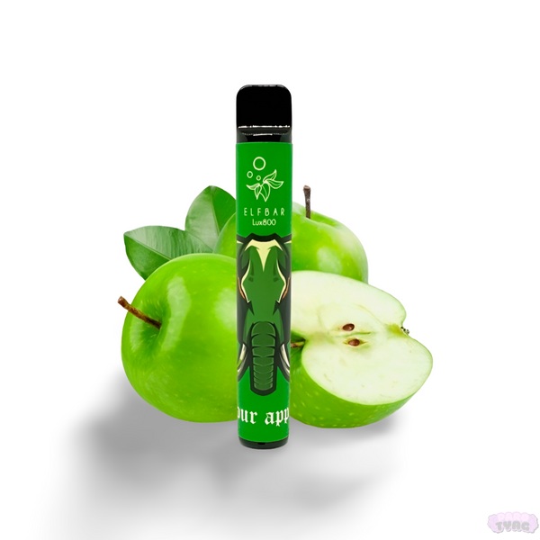 Elf Bar 800 Sour Apple (Кисле Яблуко) Одноразова електронна сигарета 600018 фото