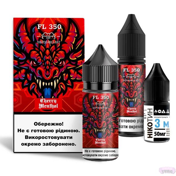 Набір для самозамісу Flavorlab Fl350 Cherry Menthol, 30 Мл 310028 фото