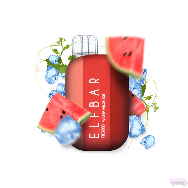 Elf Bar Ri3000 Watermelon Ice (Арбуз Лед) Одноразовая электронная сигарета 500022 фото