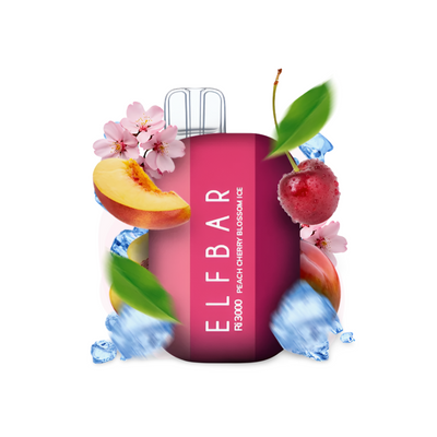 Elf Bar Ri3000 Peach Cherry Blossom Ice (Персик Вишня Лід) Одноразова електронна сигарета 500024 фото