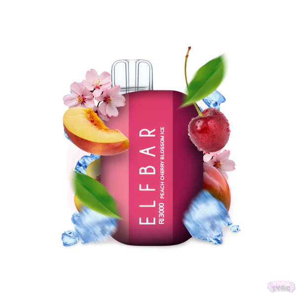 Elf Bar Ri3000 Peach Cherry Blossom Ice (Персик Вишня Лед) Одноразовая электронная сигарета 500024 фото