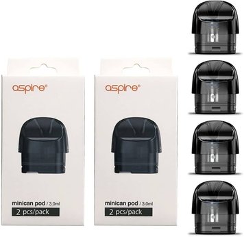 Змінний Картридж Aspire Minican Plus, Minican 2 Pod 3 Мл, 0.8 Ом 910100 фото