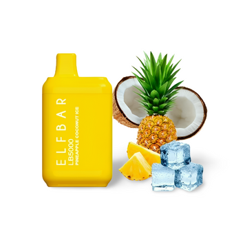 Elf Bar LB5000 Pineapple Coconut Ice (Ананас Кокос Лед) Одноразовая электронная сигарета 750007 фото