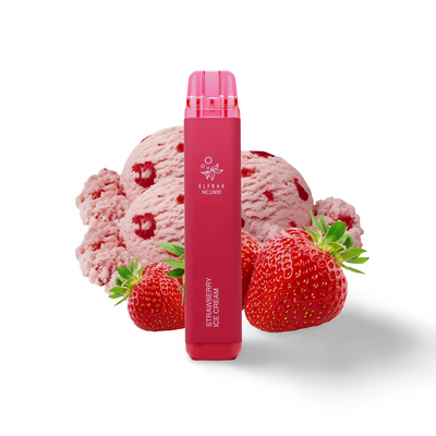 Elf Bar 1800 Strawberry Ice Cream (Клубничное Мороженое) Одноразовая электронная сигарета 800006 фото
