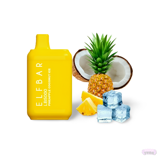 Elf Bar LB5000 Pineapple Coconut Ice (Ананас Кокос Лед) Одноразовая электронная сигарета 750007 фото