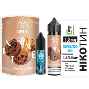 Набор для самозамеса Flavorlab Love It Cinnamon Cookies, 60 Мл\3 Мг 430193 фото