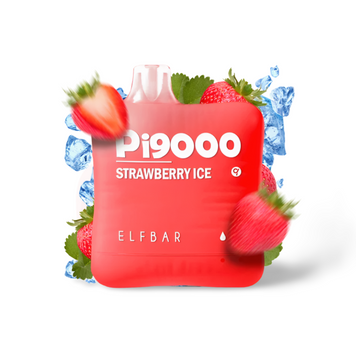 Elf Bar Pi9000 Strawberry Ice (Полуниця Лід) Одноразова електронна сигарета 960006 фото