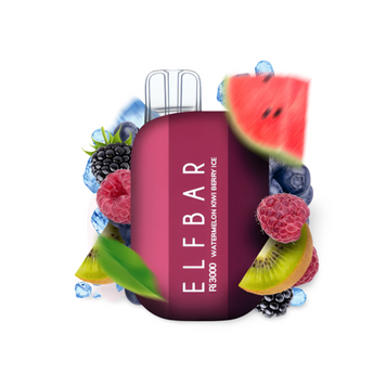 Elf Bar Ri3000 Watermelon Kiwi Berry Ice (Арбуз Киви Ягоды Лед) Одноразовая электронная сигарета 500027 фото