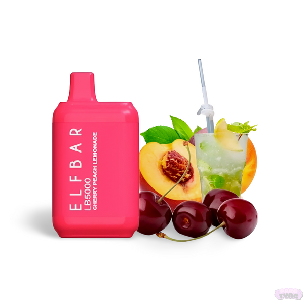 Elf Bar LB5000 Cherry Peach Lemonade (Вишня Персик Лимонад) Одноразовая электронная сигарета 750008 фото