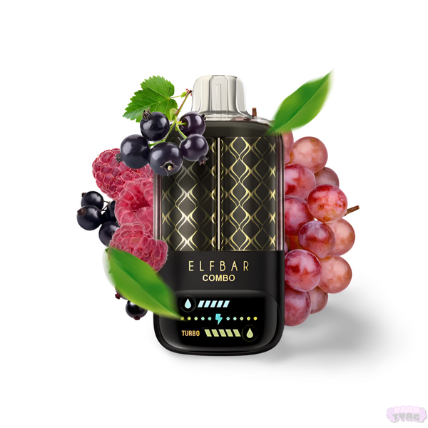 Elf Bar Combo 25000 Blackcurrant Raspberry Grapes (Чорная Смородина Малина Виноград)