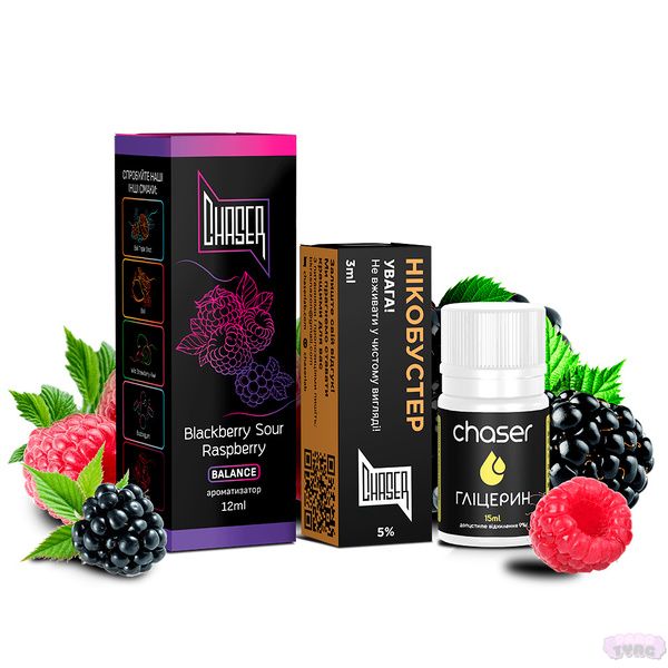 Набор для самозамеса Chaser Black Blackberry Sour Raspberry, 30 Мл 556012 фото