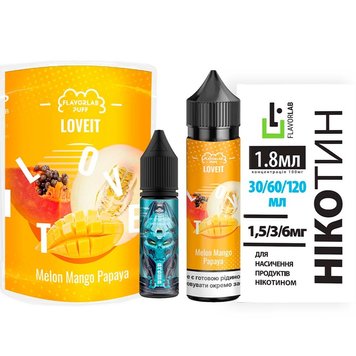 Набор для самозамеса Flavorlab Love It Melon Mango Papaya, 60 Мл\3 Мг 430195 фото