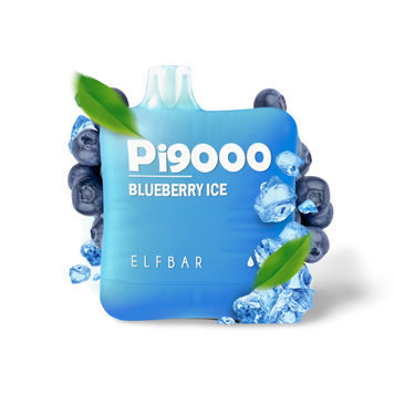 Elf Bar Pi9000 Blueberry Ice (Чорниця Лід) Одноразова електронна сигарета 960011 фото