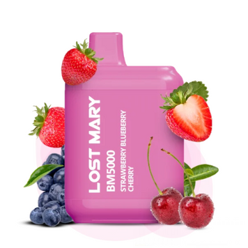 Lost Mary 5000 Strawberry Blueberry Cherry (Полуниця Чорниця Вишня) Одноразова електронна сигарета 981006 фото