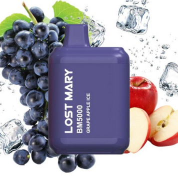 Lost Mary 5000 Apple Grape Ice (Яблуко Виноград Лід) Одноразова електронна сигарета 981007 фото