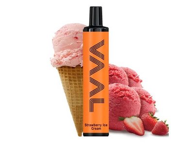 VAAL 1500 Strawberry Ice Cream (Полуничне Морозиво) Одноразова електронна сигарета  830006 фото