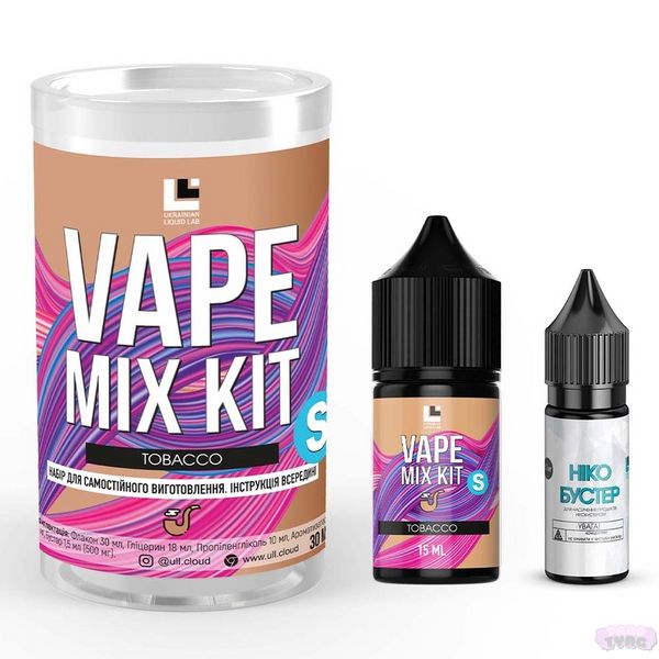 Набір для самозамісу Vape Mix Kit Tobacco, 30 Мл 430000 фото