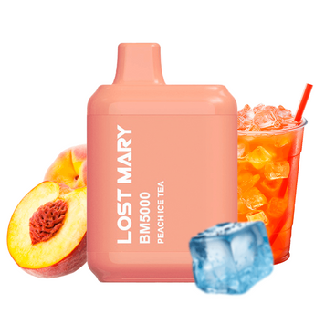 Lost Mary 5000 Peach Ice Tea (Персиковый чай со льдом) Одноразовая электронная сигарета 981008 фото