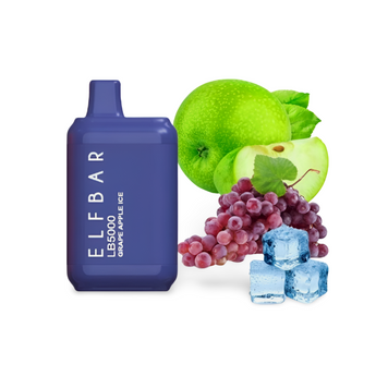 Elf Bar LB5000 Grape Apple Ice (Виноград Яблоко Лед) Одноразовая электронная сигарета 750013 фото