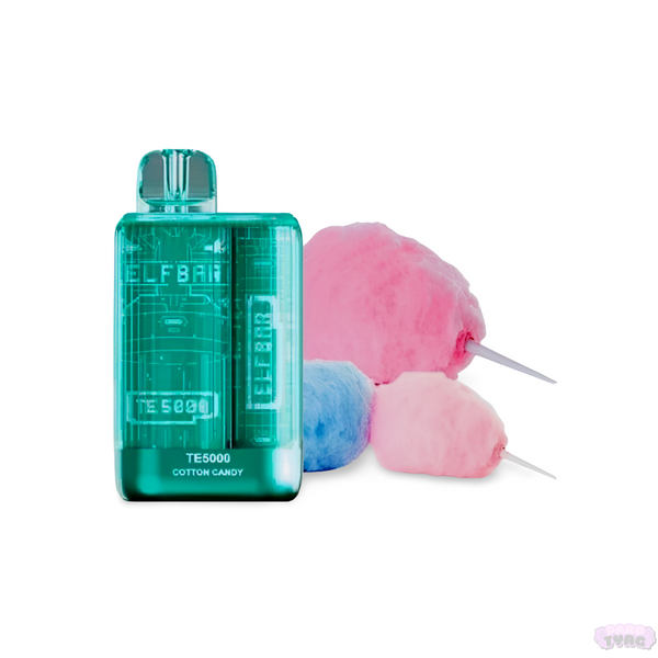 Elf Bar TE5000 Cotton Candy (Цукрова Вата) Одноразова електронна сигарета 730007 фото