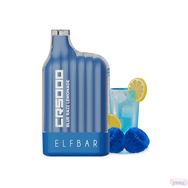 Elf Bar CR5000 Blue Razz Lemonade (Синяя Малина Лимонад) Одноразовая электронная сигарета 760002 фото