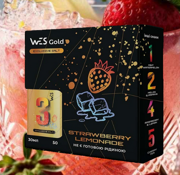 Набор для самозамеса Wes Gold Strawberry Lemonade, 30 Мл 430043 фото