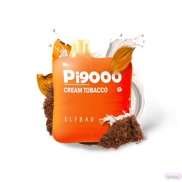 Elf Bar Pi9000 Cream Tobacco (Крем Тютюн) Одноразова електронна сигарета 960015 фото