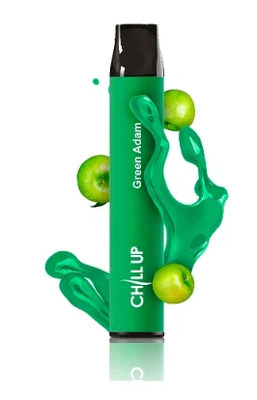 Chill UP 1800 Green Apple (Зеленое яблоко) Одноразовая электронная сигарета 762007 фото