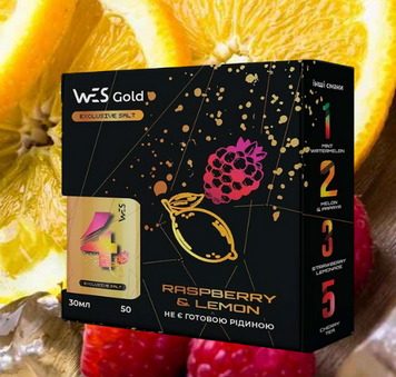 Набір для самозамісу Wes Gold Raspberry Lemon, 30 Мл 430044 фото