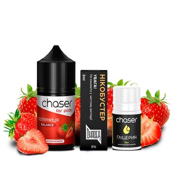 Набір для самозамісу Chaser For Pods Strawberry, 30 Мл