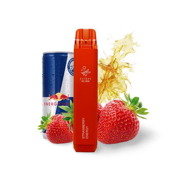 Elf Bar 1800 Strawberry Energy (Полуничний Енергетик) Одноразова електронна сигарета 800010 фото