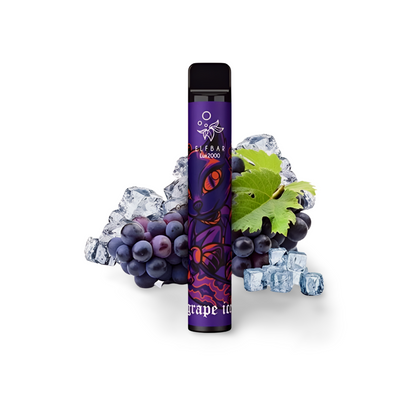 Одноразовая электронная сигарета Elf Bar Lux 2000 Grape ice (Виноград Лед) 814213 фото