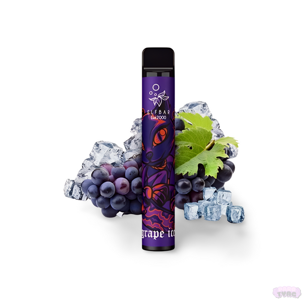 Одноразовая электронная сигарета Elf Bar Lux 2000 Grape ice (Виноград Лед) 814213 фото