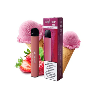 Chill UP 1500 Pink Crush (Клубничное мороженое) Одноразовая электронная сигарета 761006 фото