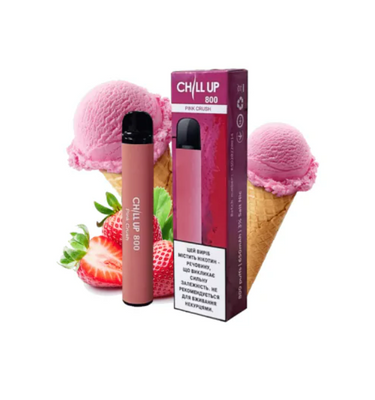 Chill UP 1500 Pink Crush (Полуничне морозиво) Одноразова електронна сигарета 761006 фото