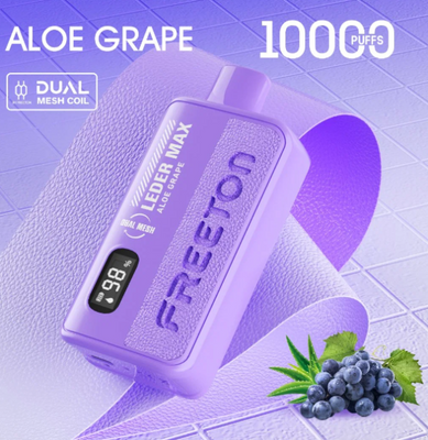 Freeton Leder Max 10000 Aloe Grape (Алоэ Виноград) Одноразовая электронная сигарета 770007 фото