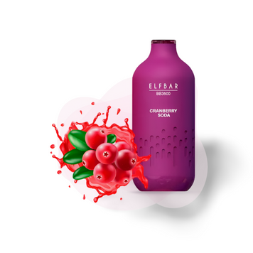 Одноразова електронна сигарета Elf Bar BB3500 Cranberry Soda (Журавлина Содова) 660008 фото