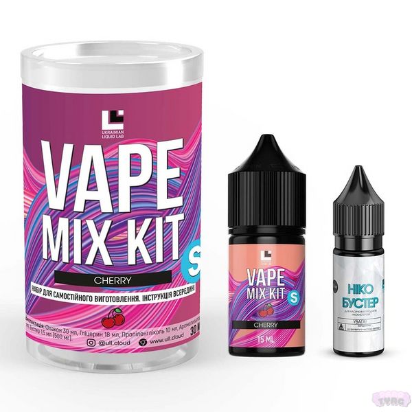 Набір для самозамісу Vape Mix Kit Cherry, 30 Мл 430009 фото