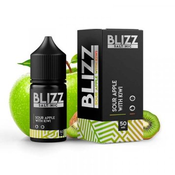 Жидкость Blizz Salt 30Мл Sour Apple Kiwi (Кислое Яблоко С Киви) 090811 фото