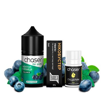 Набор для самозамеса Chaser For Pods Blueberry Menthol, 30 Мл 556671 фото