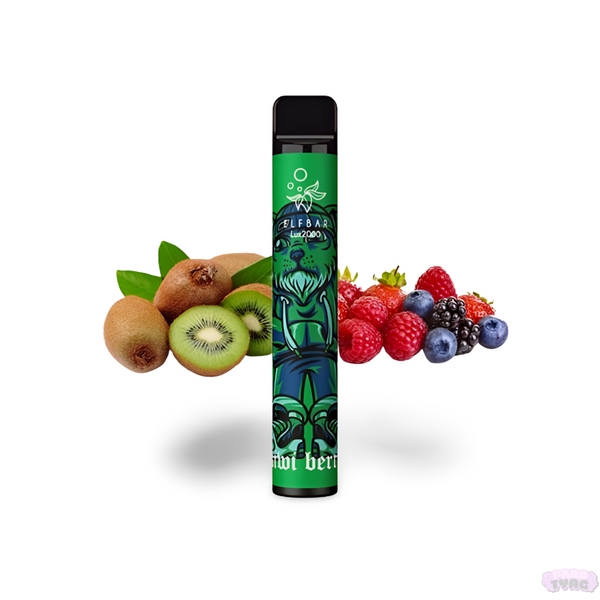 Одноразовая электронная сигарета Elf Bar Lux 2000 Kiwi berry (Киви и Лесные ягоды) 495193 фото