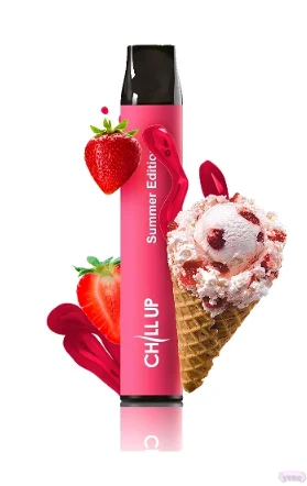 Chill UP 1800 Strawberry Ice Cream (Клубничное мороженое) Одноразовая электронная сигарета 762005 фото