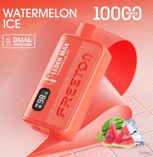 Freeton Leder Max 10000 Watermelon Ice (Кавун Лід) Одноразова електронна сигарета  770002 фото