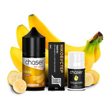 Набор для самозамеса Chaser For Pods Banana, 30 Мл 556675 фото