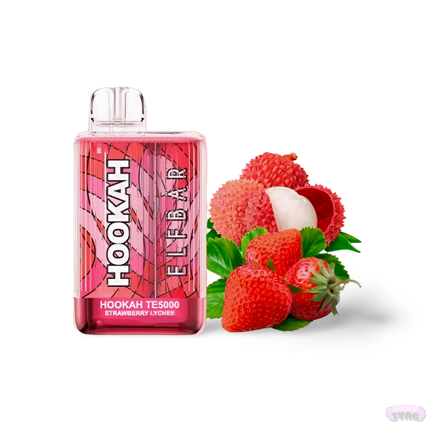 Elf Bar TE5000 Hookah Edition Strawberry Lychee (Полуниця Лічі) Одноразова електронна сигарета 730018 фото