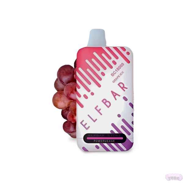 Elf Bar BC 18000 Grape Ice (Виноград Лед) Одноразовая электронная сигарета 990001 фото