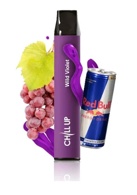 Chill UP 1800 Grape Energy (Виноградный энергетик) Одноразовая электронная сигарета 762009 фото